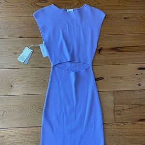 New Wilfred Aritzia lavender cutout dress size small